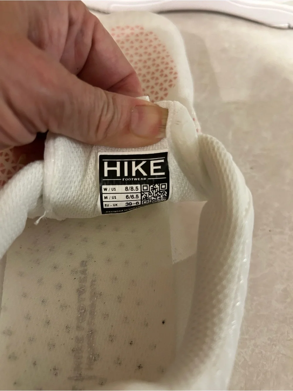 HF White & Pink Women's Lightweight Sneakers